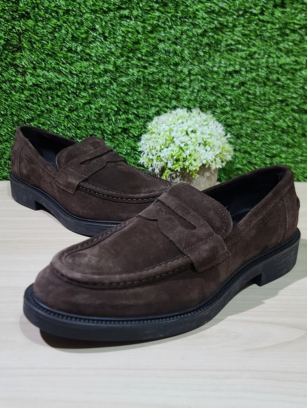 Vagabond Shoemakers Alex Suede Penny Loafers / Java Suede EU 41 New